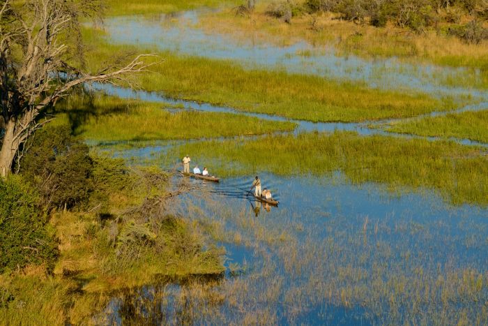 Safari à cheval dans le delta de l'Okavango, Botswana