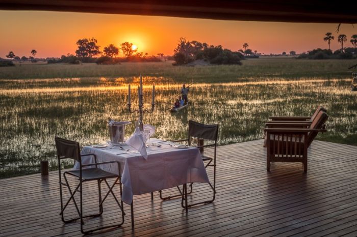 Safari à cheval dans le delta de l'Okavango, Botswana