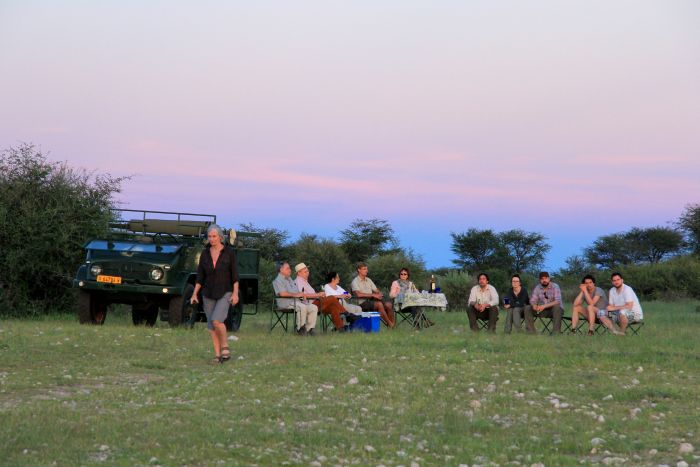 Safari à cheval dans la nature au bord du Kalahari