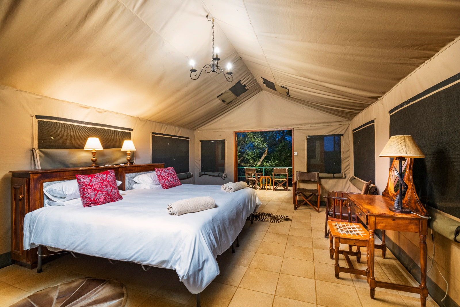 Safaris &agrave; cheval au Zimbabwe Hébergement