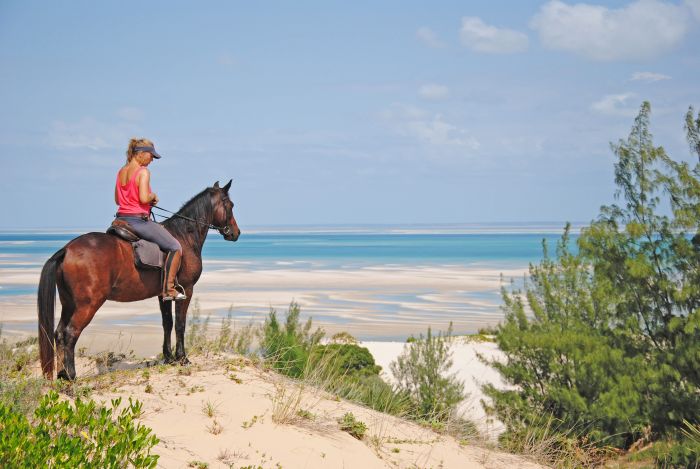 Plage paradisiaque au Mozambique