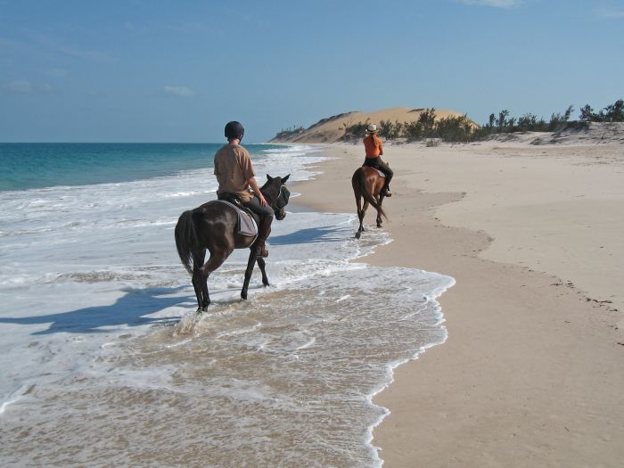 Plage paradisiaque au Mozambique