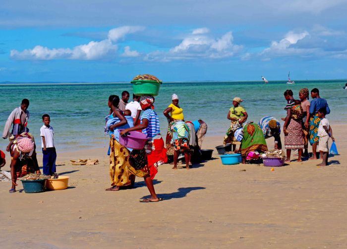 Plage paradisiaque au Mozambique