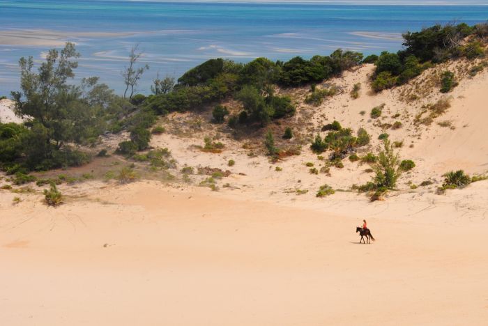 Plage paradisiaque au Mozambique