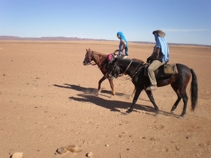 Randonnée dans les déserts du Sahara