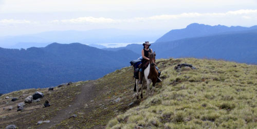 Traversée des Andes dans la région des lacs