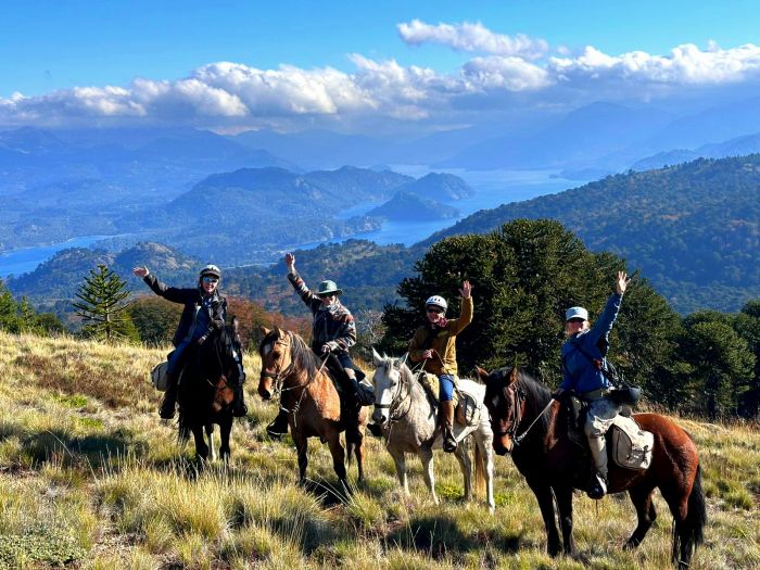 Travers&eacute;e des Andes dans la r&eacute;gion des lacs