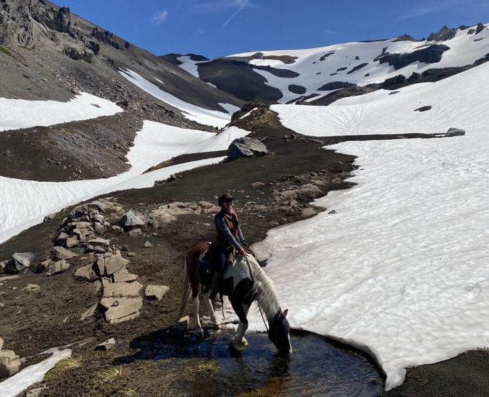 Travers&eacute;e des Andes dans la r&eacute;gion des lacs
