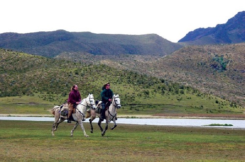 Lodge de montagne andine avec confort