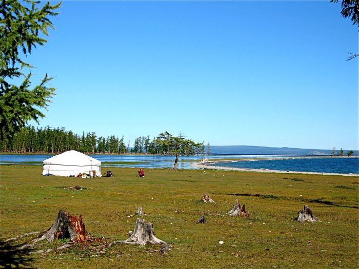 Randonnée sur le lac Hovsgol
