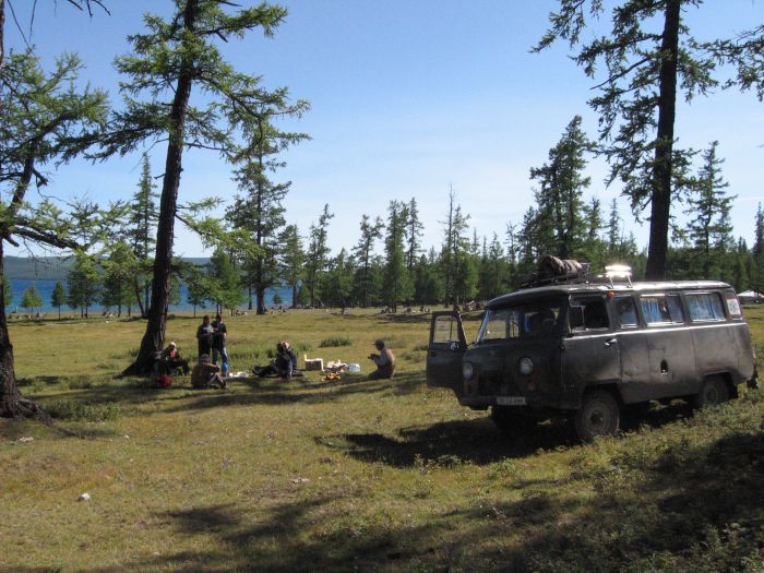 Randonnée sur le lac Hovsgol