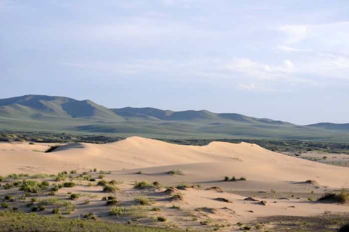 Randonnée dans la steppe de Gobi