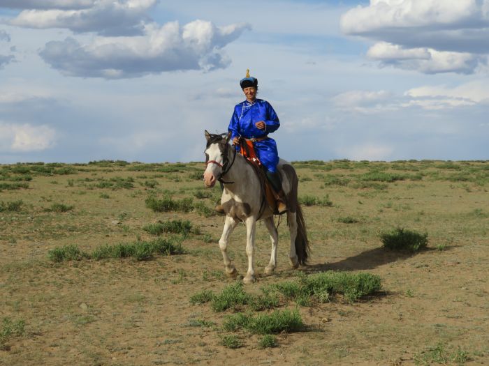 Randonnée dans la steppe de Gobi
