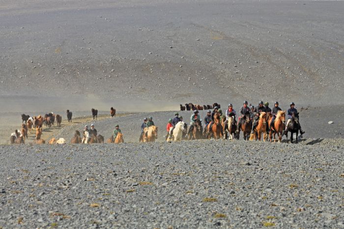 Chevaucher sur le Sprengisandur