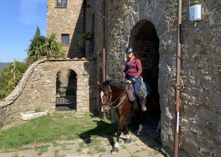 Châteaux du Chianti et promenades à cheval sur le thème du vin