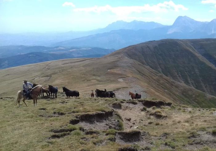 Haute école et randonnée dans les Abruzzes